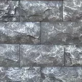 Декоративный камень Рваный шоколад+серебро Арт-Штайн 100х200
