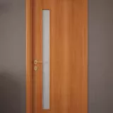 Дверь ламинированная Экодвери Миланский орех стекло листовое ДО-115П 2000x600