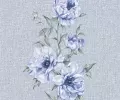 Обои Саратов дуплекс Д 530-01 Ядвига-1 0,53*10 цветок голубой 2