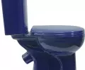 Унитаз компакт Осколкерамика Дора стандарт синий нижняя подводка, гориз выпуск 2