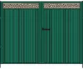 Ворота распашные GL Премиум Плюс зеленый 3,60x2,00 2