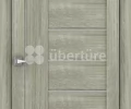 Дверь царговая Мастер и К Лайт ПДО-2110 Велюр серый стекло 2000x600 2