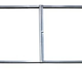 Ворота распашные GL Эконом серый (ширина 3,45м)