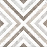 Плитка Siluet орнамент белый GT123VG Global Tile 250x500