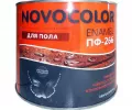 Эмаль для пола ПФ-266 Новоколор красно-коричневая 0,9кг 2