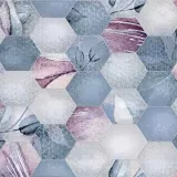 Плитка керамическая Ницца цветы рельеф ВКЗ 250x500