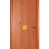 Дверь ламинированная Экодвери Миланский орех стекло листовое ДО-106А 2000x600