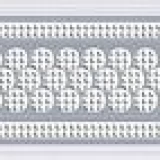 Бордюр керамический Эрмида 06-1020-1 светло-серый 400х50