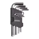 Набор инбусовых коротких ключей CRV 1.5-10мм 9шт Бибер 90503
