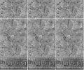 Панели ПВХ Кронапласт Керамика Рим черный с глиттером серебро 2700x250x8 2