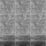 Панели ПВХ Кронапласт Керамика Рим черный с глиттером серебро 2700x250x8