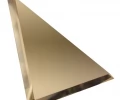 Плитка зеркальная треугольная с фацетом бронза 150x150 2