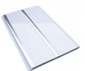 Потолочные панели ПВХ двухсекционные Серебро 200x3000 2