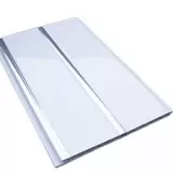 Потолочные панели ПВХ двухсекционные Серебро 200x3000