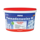 Краска фасадная Пуфас Fassadenweiss основа A морозостойкая 5л=7,5кг