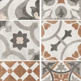 Керамогранит Carpet 17932 орнамент многоцветный рельеф Cersanit 298х298