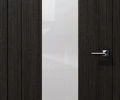 Дверь царговая Восход Сигма Орех Бисмарк стекло  2000x600 2