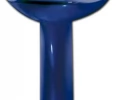 Умывальник Осколкерамика-тюльпан Престиж синий стандарт с отверстием + пьедестал 2