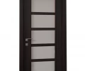 Дверь ламинированная Экодвери Венге стекло листовое ДО-402 2000x600 2