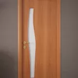 Дверь ламинированная Экодвери Миланский орех стекло листовое ДО-127 2000x600