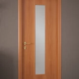 Дверь ламинированная Экодвери Миланский орех стекло листовое ДО-109 2000x600