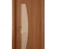 Дверь ламинированная Экодвери Миланский орех стекло листовое ДО-117 2000x600 2