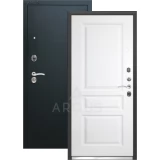Входная дверь Оливер Белое дерево Черный муар Аргус