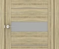Дверь царговая Мастер и К АртЛайн ПДО-10004 Дуб натуральный стекло 2000x600 2