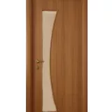 Дверь ламинированная Экодвери Миланский орех стекло листовое ДО-119 2000x600