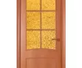 Дверь ламинированная Экодвери Миланский орех стекло листовое ДО-113А/6 2000x600 2