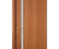 Дверь ламинированная Экодвери Миланский орех стекло листовое ДО-115Р 2000x600 2