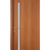 Дверь ламинированная Экодвери Миланский орех стекло листовое ДО-115Р 2000x600