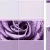 Панели ПВХ Unique Капли росы фиолетовый 2700x250 (2 шт в компл.) (цена за шт)