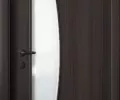 Дверь ламинированная Экодвери Венге стекло листовое ДО-417 2000x600 2