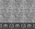 Панели ПВХ Кронапласт Керамика Леон черный цветной верх 2700x250x8 2