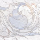 Декор керамической плитки Честер массив голубой 61-1466 Нефрит 600x300