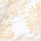 Декор Briere Flower 1 белый Березакерамика 300x600