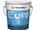 Латексная краска Евро-3 Тиккурила базис А, 0,9л 2