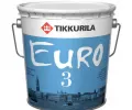 Латексная краска Евро-3 Тиккурила базис А, 0,9л 2