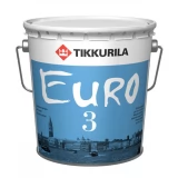 Латексная краска Евро-3 Тиккурила базис А, 0,9л