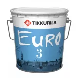 Латексная краска Евро-3 Тиккурила базис А, 9л