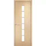 Дверь ламинированная Эконом Строй С-12 Беленый дуб 2000x600