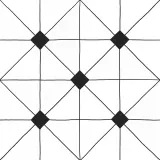 Керамогранит Домино 6032-0434 декор микс геометрия черно-белый Ласселсбергер 300x300