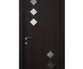 Дверь ламинированная Экодвери Венге стекло листовое ДО-406/6 2000x600 2