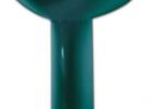 Умывальник Осколкерамика-тюльпан Престиж зеленый стандарт с отверстием + пьедестал 2